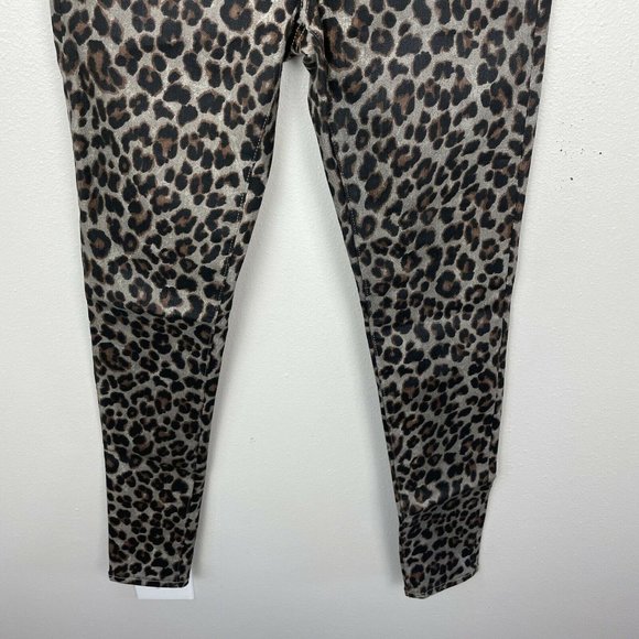 Veronica Beard Jeans Brooke Skinny Coated Leopard Size 24/00 Mid Rise Skinny - Picture 4 of 9